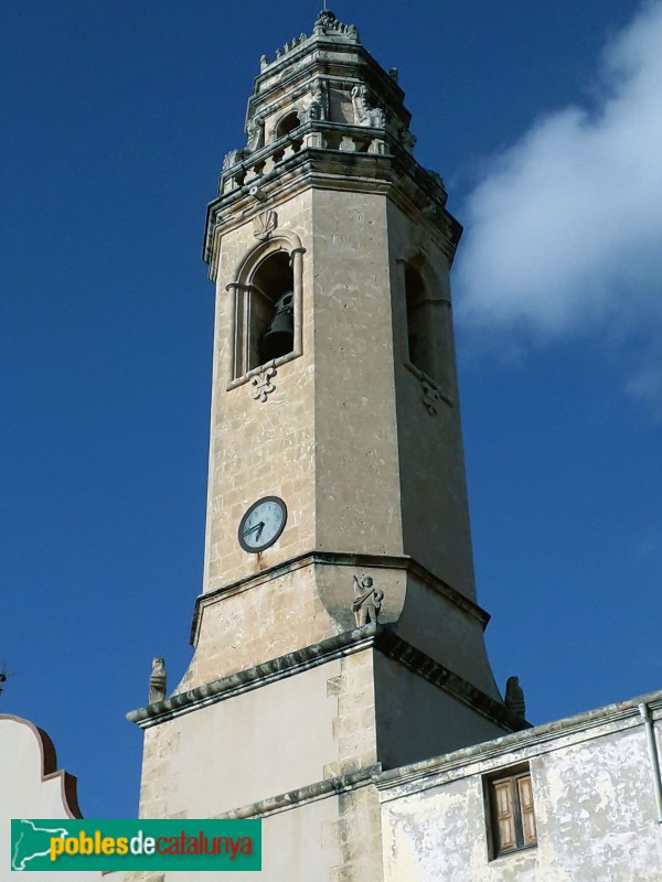 La Pobla de Montornès - Campanar de l'església de Santa Maria (Foto: <i>Jordi Caminals</i>, 2021) La Pobla de Montornès - Campanar de l'església de Santa Maria