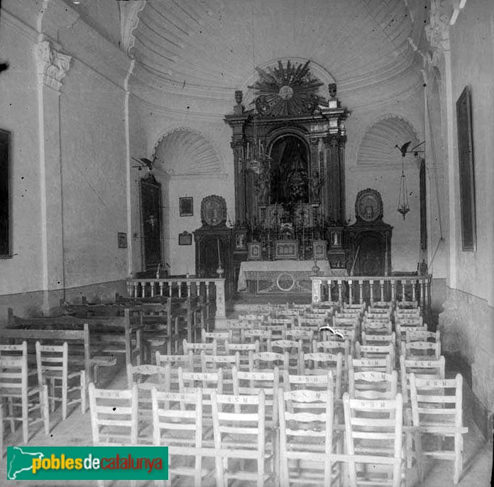 La Pobla de Montornès - Ermita de la Mare de Déu (Foto: <i>Francesc Blasi -Arxiu Fotogràfic Centre Excursionista de Catalunya-</i>, 1924) La Pobla de Montornès - Ermita de la Mare de Déu