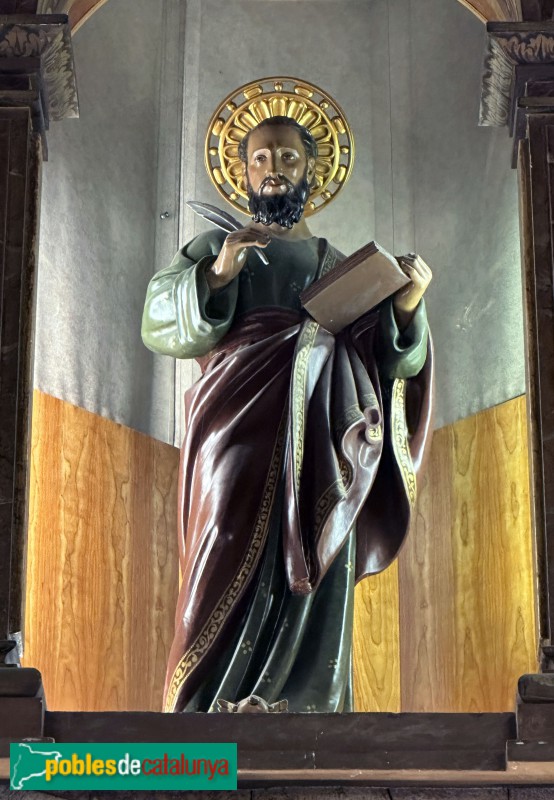 Vallirana - Església de Sant Mateu. Imatge de sant Mateu