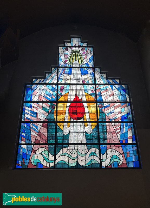 Vallirana - Església de Sant Mateu. Vitrall