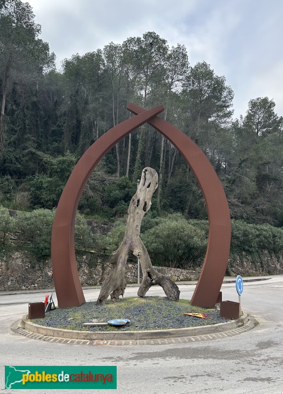 Vallirana - Monument de la rotonda de la Barquera