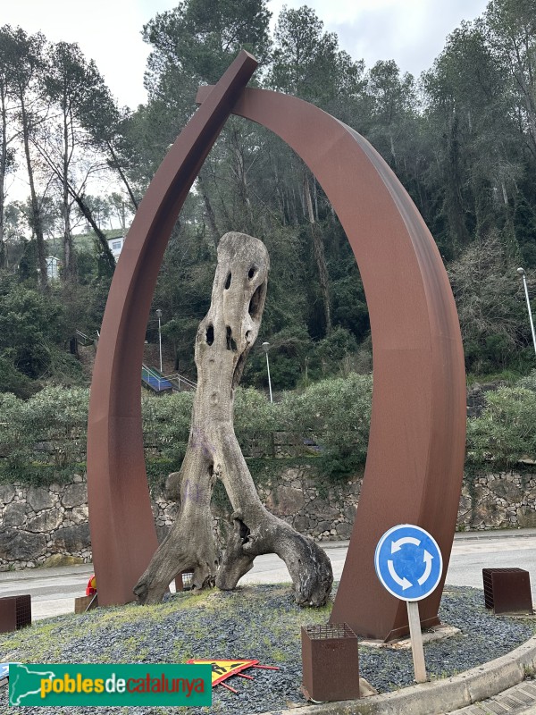 Vallirana - Monument de la rotonda de la Barquera