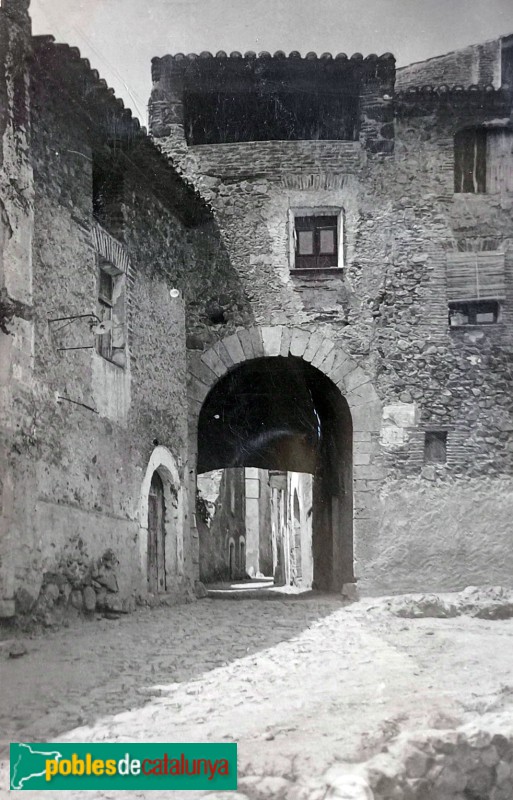 Alforja - Portal de l'Hospital. Postal antiga