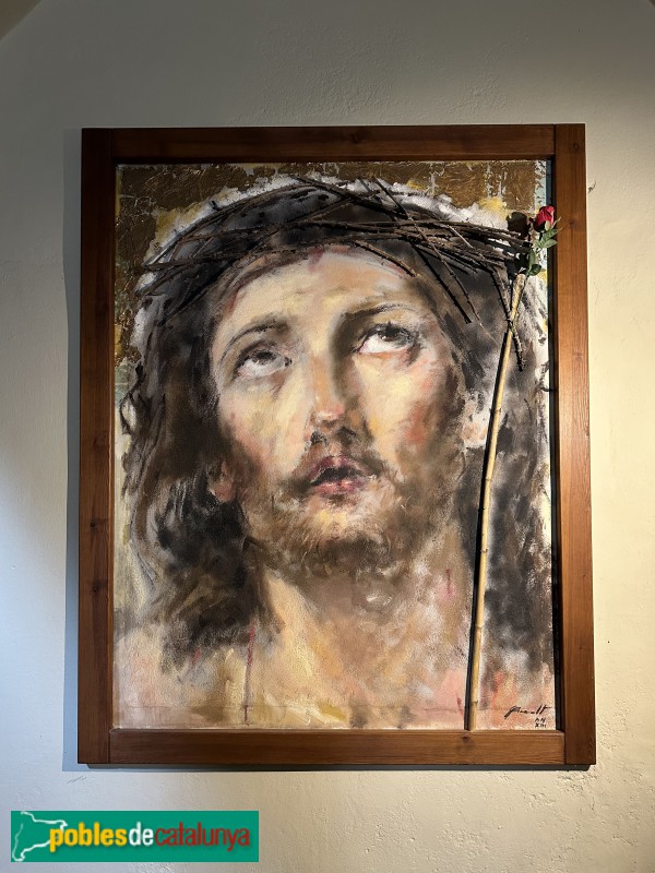 Alforja - Santuari de Puigcerver. Ecce homo pintat per Jaume Queralt