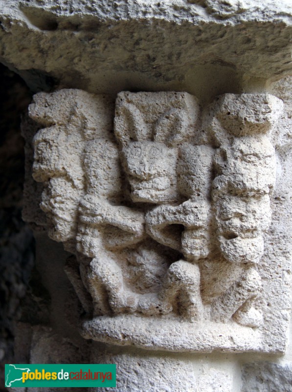 Avinyonet del Penedès - Sant Sebastià dels Gorgs. Capitell