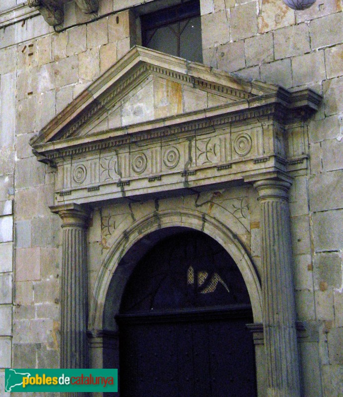 Barcelona - Església de Sant Jaume. Porta de la capella del Remei