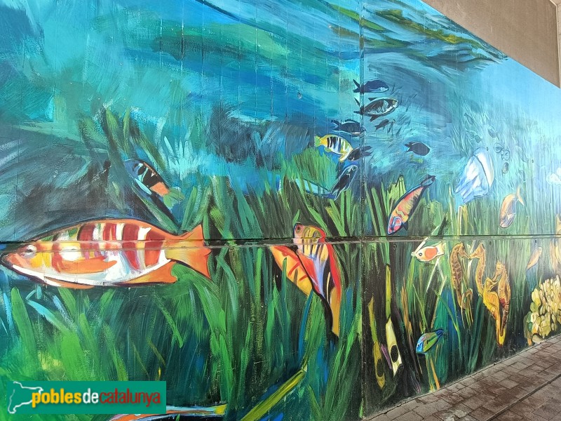 Barcelona - Mural de l'Aquarium (Foto: Anna Corcoll, 2025) Barcelona - Mural de l'Aquarium