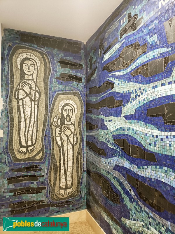 Barcelona - Hospital El Pilar. Mosaics de la capella