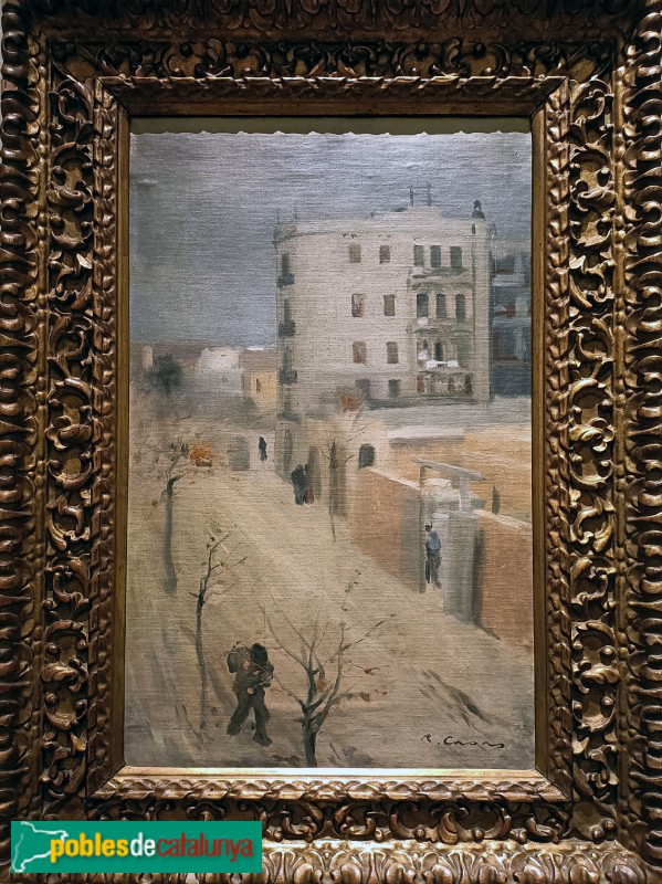 Barcelona - Hotel Majestic. Pintura de Ramon Casas Barcelona - Hotel Majestic. Pintura de Ramon Casas