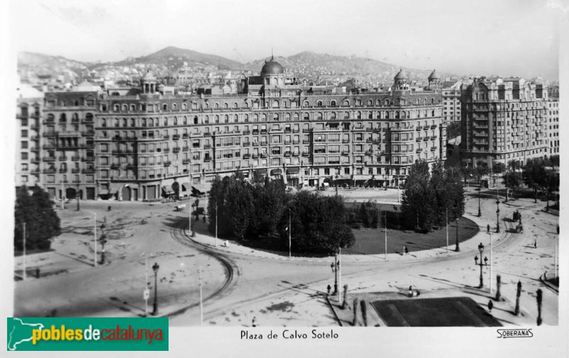 Barcelona - Francesc Macià, 1-5. Postal antiga