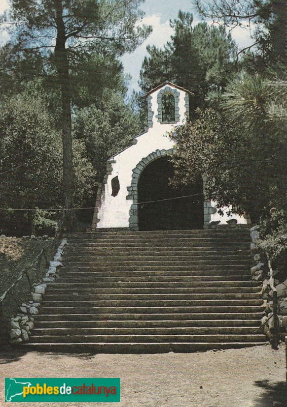 La Riba - Ermita de la Mare de Déu de Gràcia . Postal antiga