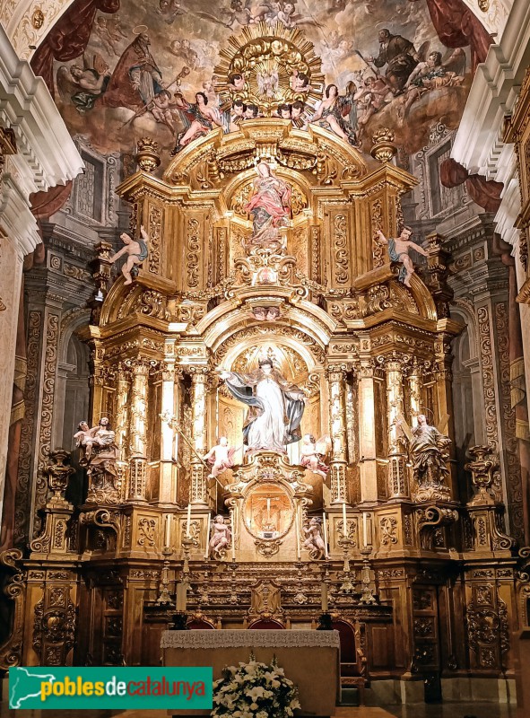 Barcelona - Església de Sant Sever. Retaule major