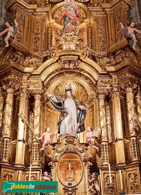 Barcelona - Església de Sant Sever. Retaule major