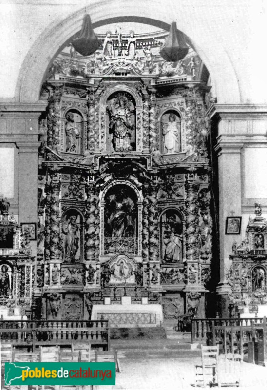 La Selva del Camp - Església de Sant Andreu. Retaule major (destruït)