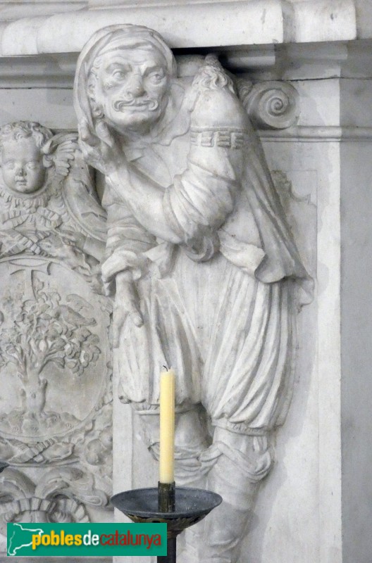 La Selva del Camp - Església de Sant Andreu. Atlant del retaule antic (Foto: Albert Esteves, 2025) La Selva del Camp - Església de Sant Andreu. Atlant del retaule antic