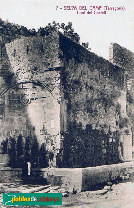 La Selva del Camp - Font del Castell. Postal antiga La Selva del Camp - Font del Castell. Postal antiga
