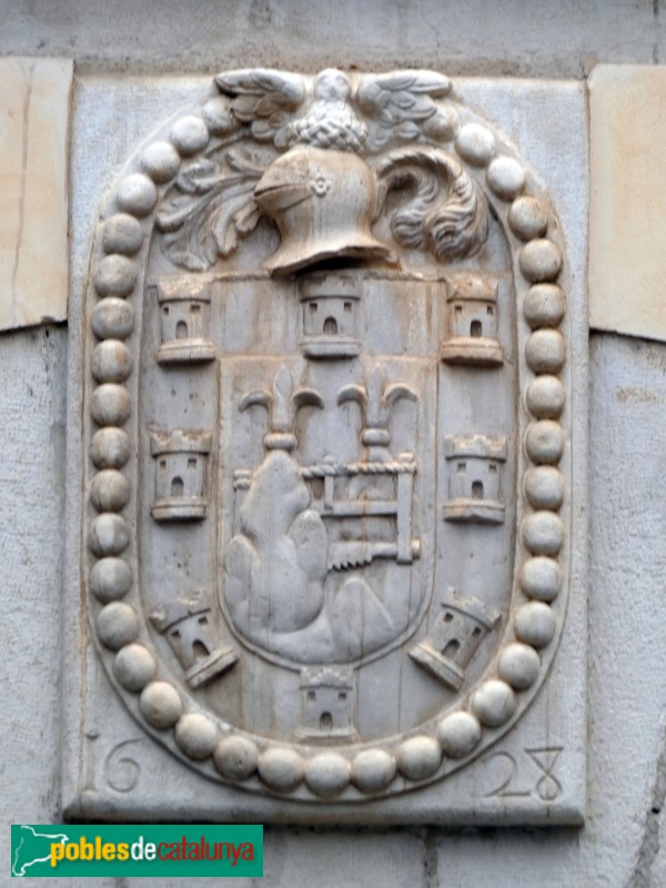 La Selva del Camp - Casa dels Montserrat. Escut dels Montserrat-Vilafranca