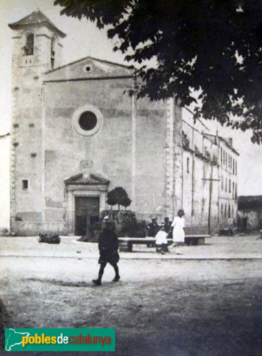 La Selva del Camp - Convent i església de Sant Agustí. Postal antiga