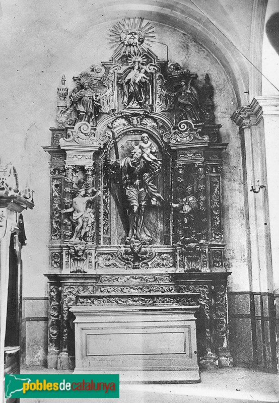 Constantí - Església de Sant Feliu. Retaule de Sant Cristòfor (desaparegut)