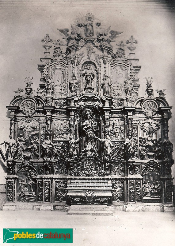 Constantí - Església de Sant Feliu. Retaule del Roser (desaparegut)