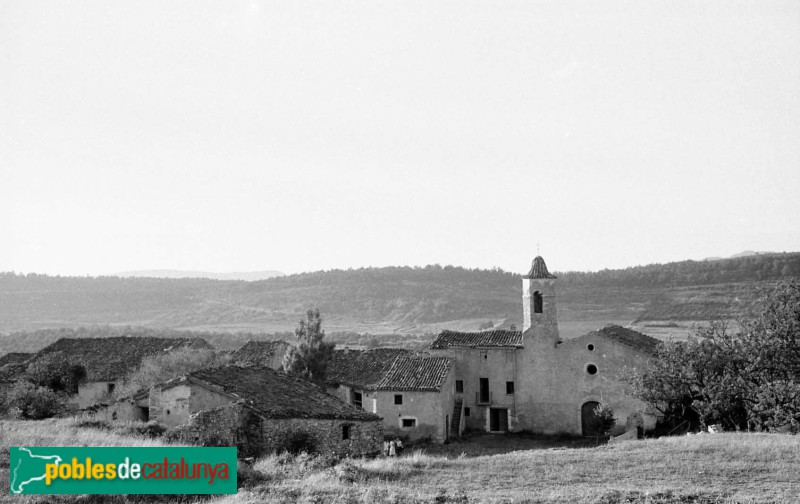 Vilaplana - Poble de la Mussara (Foto: <i>Montserrat Vidal-Barraquer</i>, anys 60) Vilaplana - Poble de la Mussara