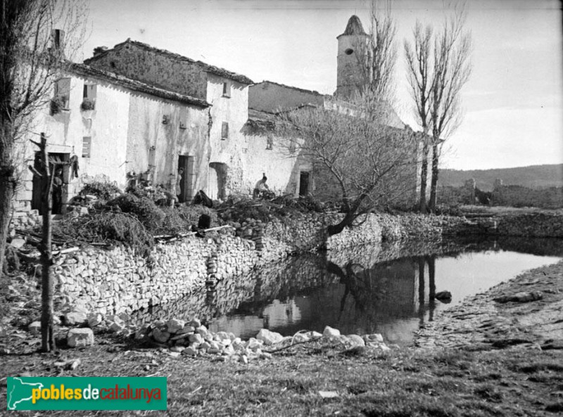 Vilaplana - Poble de la Mussara (Foto: <i>Antoni Maymó -Arxiu Fotogràfic Centre Excursionista de Catalunya-</i>, 1945-65) Vilaplana - Poble de la Mussara