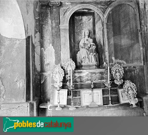 Vilaplana - Altar de l'església de Sant Salvador de la Mussara