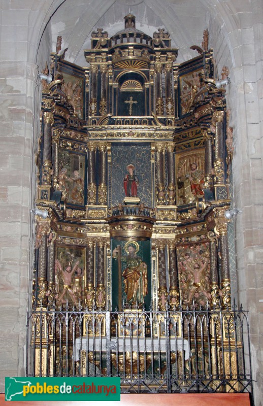 Cervera - Església de Santa Maria. Retaule de Sant Andreu