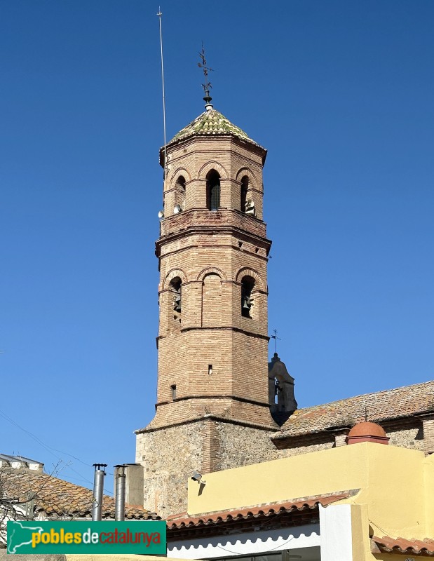 Vilaplana - Església de Santa Maria. Campanar