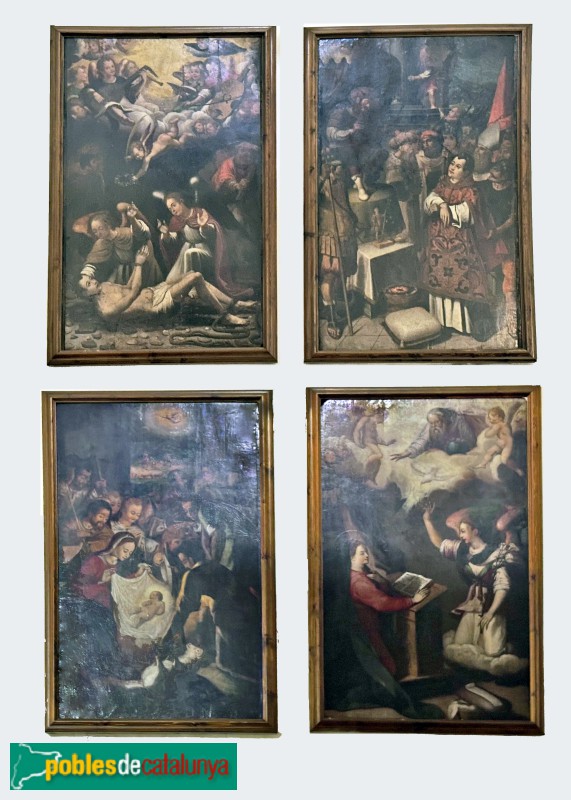 Sant Vicenç de Montalt - Pintures de l'antic retaule