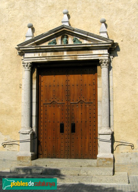 Sant Vicenç de Montalt - Església de Sant Vicenç. Portada renaixentista