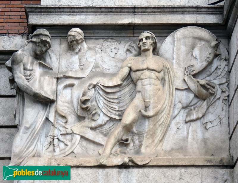 Girona - Edifici de Correus. Relleu