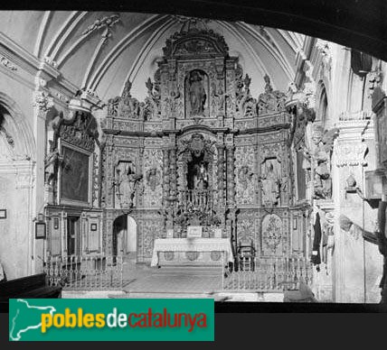 Palafrugell - Església de Sant Sebastià de la Guarda. Retaule cremat