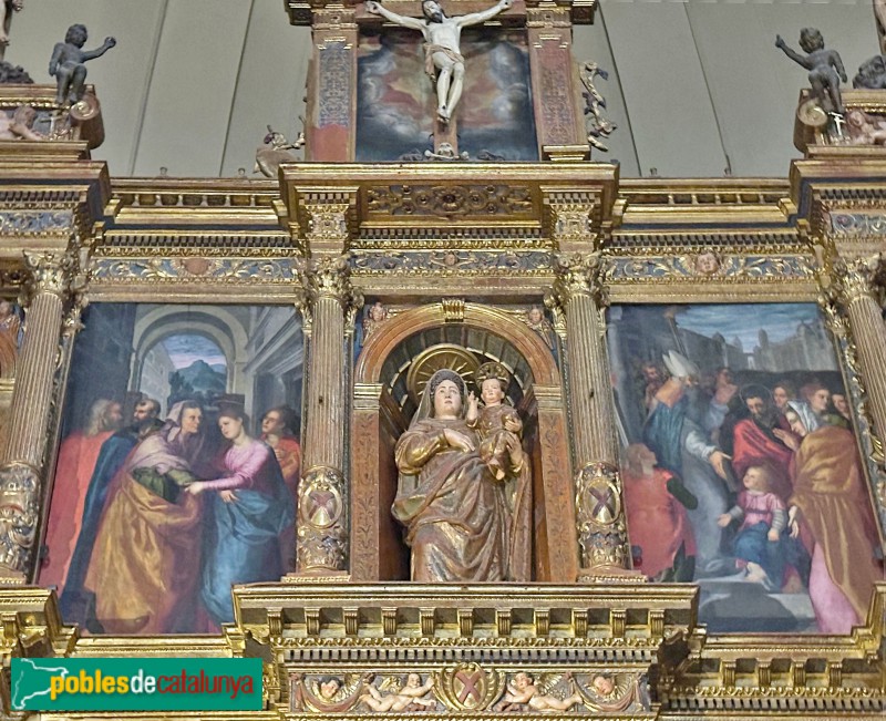 Sant Andreu de Llavaneres - Església de Sant Andreu. Retaule major (Foto: Albert Esteves, 2025) Sant Andreu de Llavaneres - Església de Sant Andreu. Retaule major