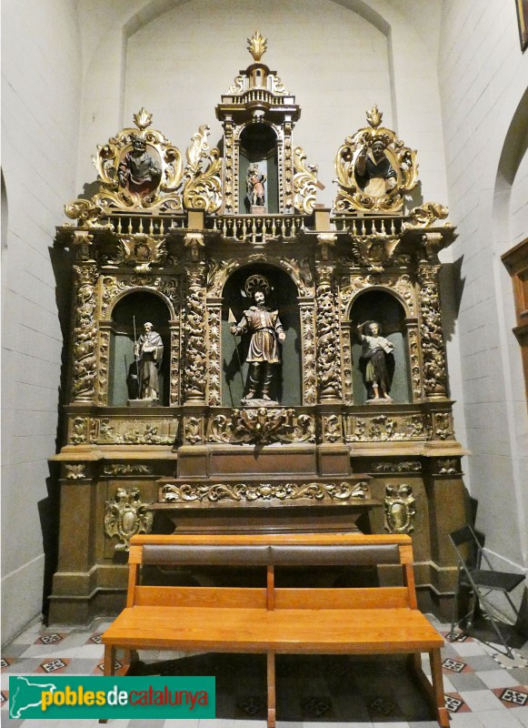 Sant Andreu de Llavaneres - Església de Sant Andreu. Retaule de Sant Isidre