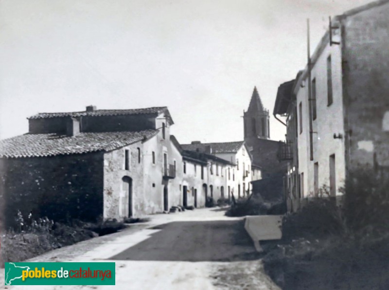 Fornells de la Selva - Carrer de Sant Cugat. Postal antiga