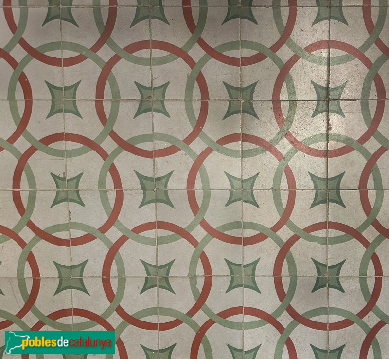 Sant Andreu de Llavaneres - Can Caralt. Paviment hidràulic