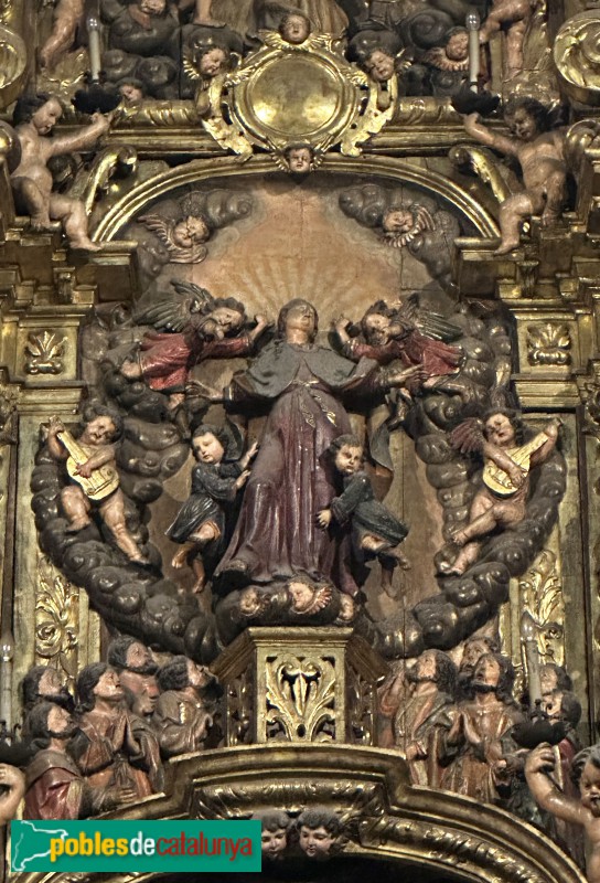 Mataró - Basílica de Santa Maria - Retaule del Roser (Foto: Albert Esteves, 2025) Mataró - Basílica de Santa Maria - Retaule del Roser