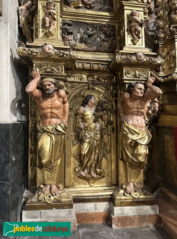 Mataró - Basílica de Santa Maria - Retaule del Roser (Foto: Albert Esteves, 2025) Mataró - Basílica de Santa Maria - Retaule del Roser