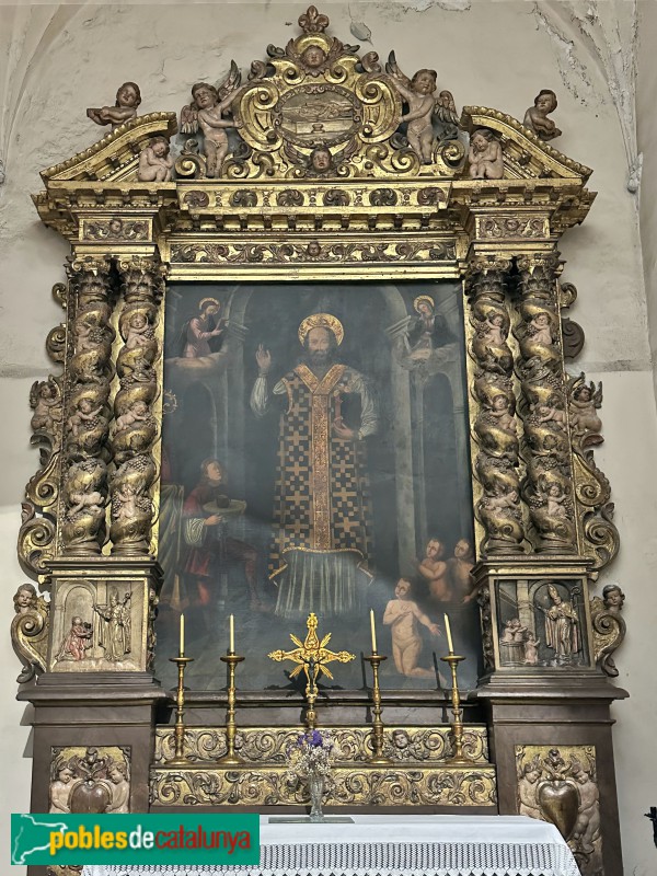 Mataró - Basílica de Santa Maria. Retaule de Sant Nicolau