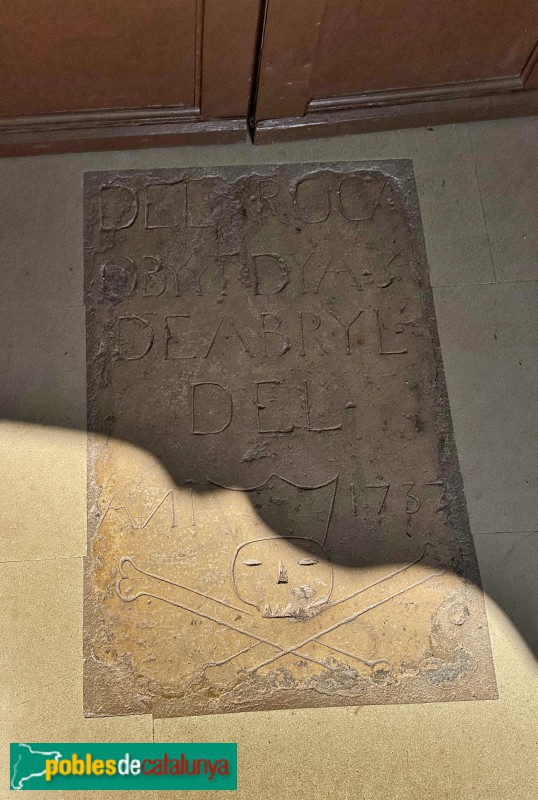Mont-roig del Camp - Ermita de la Mare de Déu de la Roca. Làpida de 1737