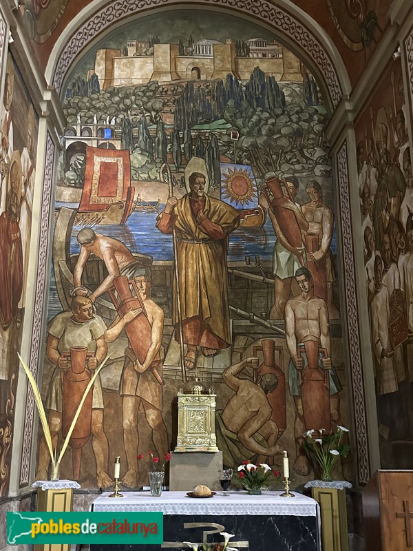 Mont-roig del Camp - Església Nova de Sant Miquel. Pintures murals