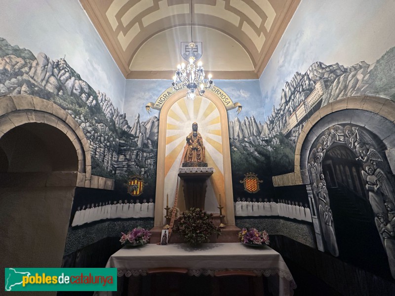 Vilanova d'Escornalbou - Església de Sant Joan Baptista. Capella de Montserrat (Foto: Albert Esteves, 2025) Vilanova d'Escornalbou - Església de Sant Joan Baptista. Capella de Montserrat