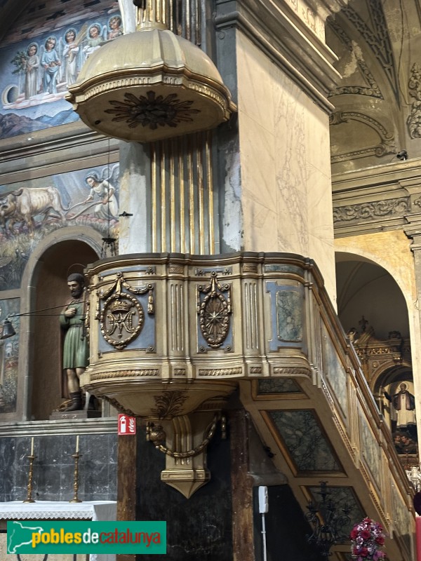 Mataró - Basílica de Santa Maria. Trona