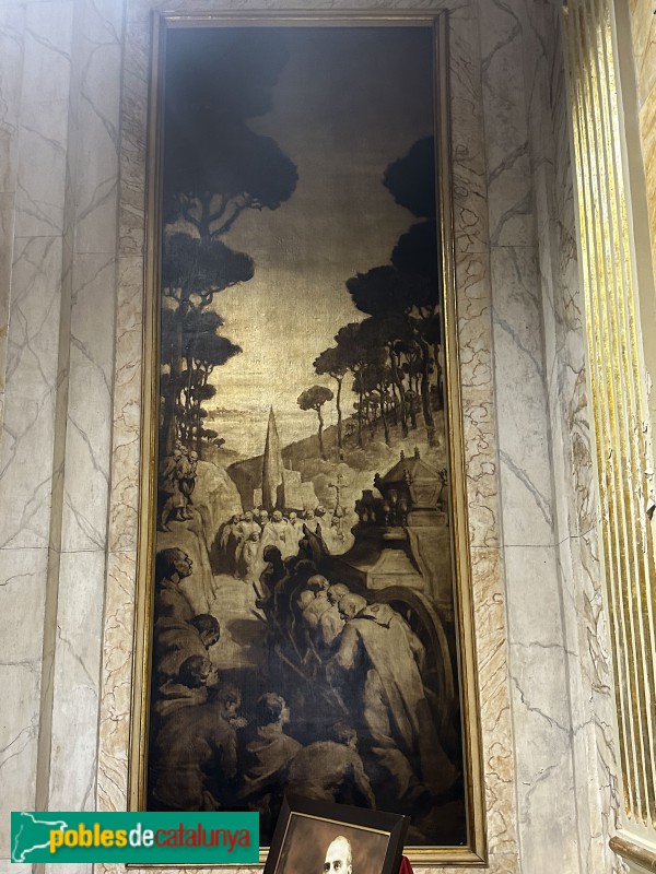 Mataró - Basílica de Santa Maria. Capella de les Santes. Pintura de Miquel Massot (Foto: Albert Esteves, 2025) Mataró - Basílica de Santa Maria. Capella de les Santes. Pintura de Miquel Massot