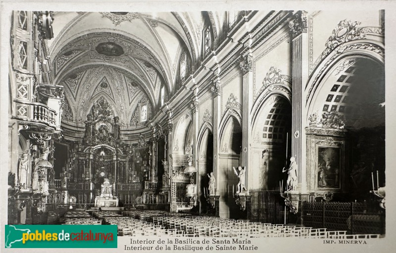 Mataró - Basílica de Santa Maria, abans de la guerra civil