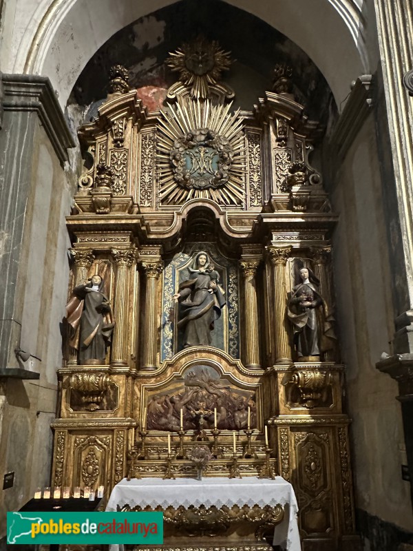 Mataró - Basílica de Santa Maria. Capella de la M.D. del Carme