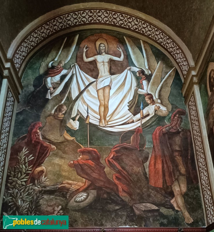 Mont-roig del Camp - Església Nova de Sant Miquel. Pintures murals