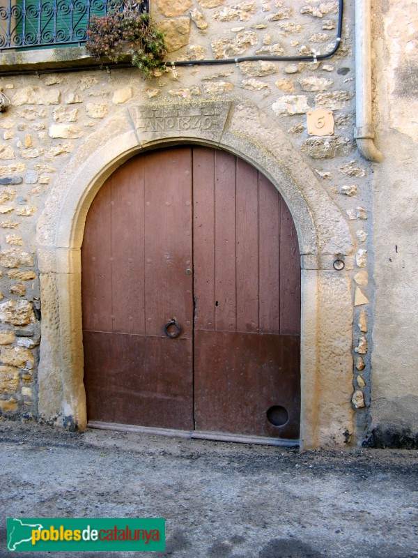 Vilanova de Prades - Portal 1849