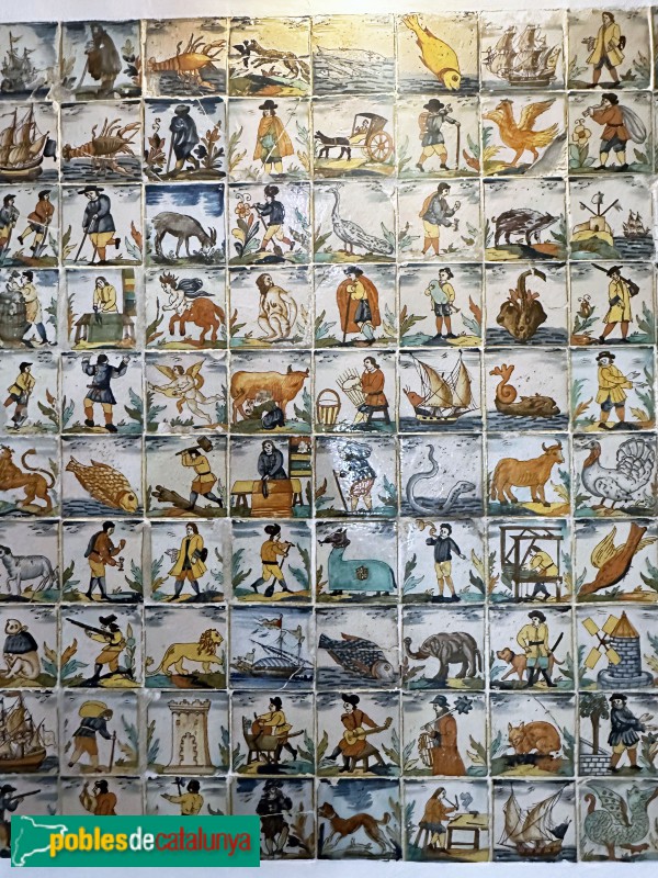 Mataró - Museu de Mataró (Can Serra) Rajoles d'ofici del segle XVIII